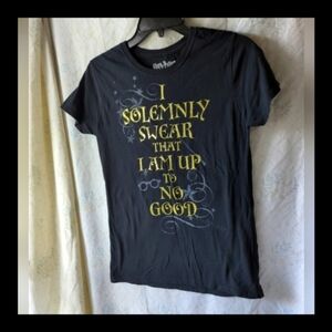 Harry Potter – I Solemnly Swear I’m Up To No Good T-Shirt – Sz Juniors M (7/9)